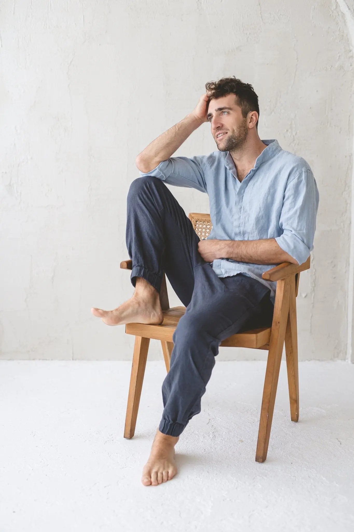 Men's Cargo Linen Pants - Epic Linen luxury linen