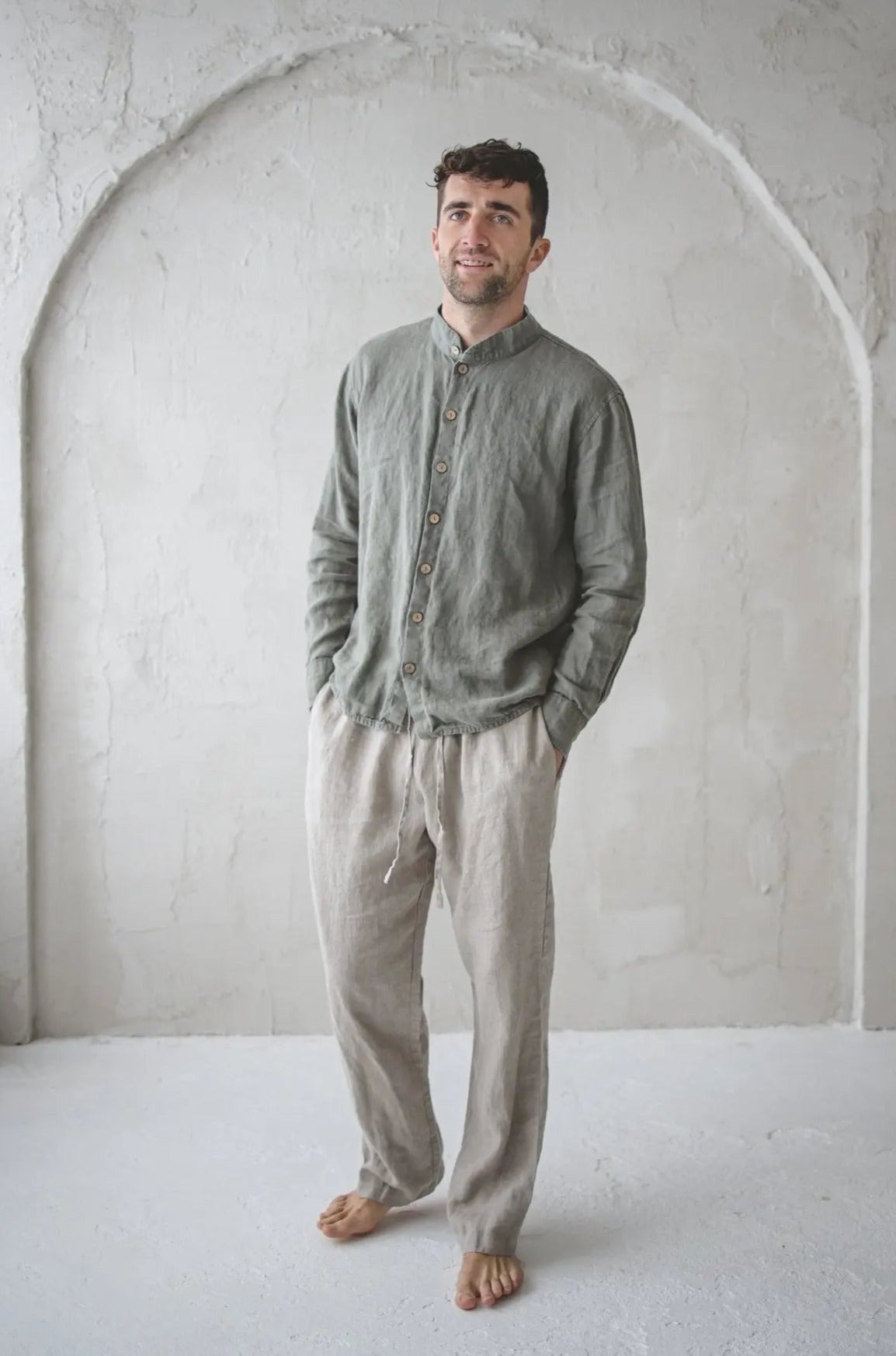 Men's Classic Linen Pants - Epic Linen luxury linen