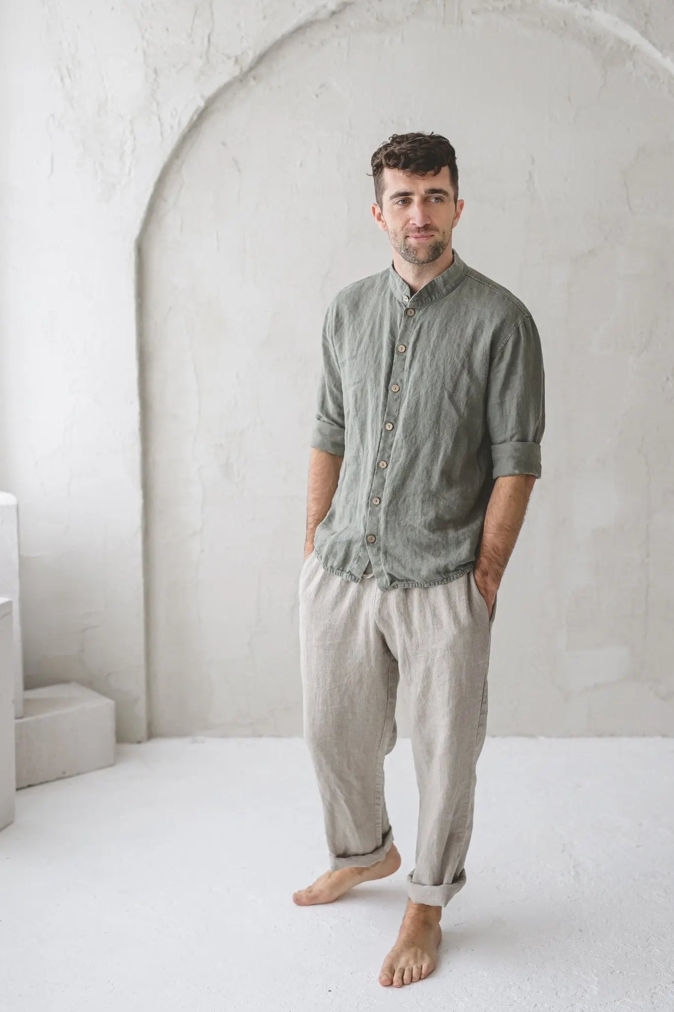 Men's Classic Linen Pants - Epic Linen luxury linen