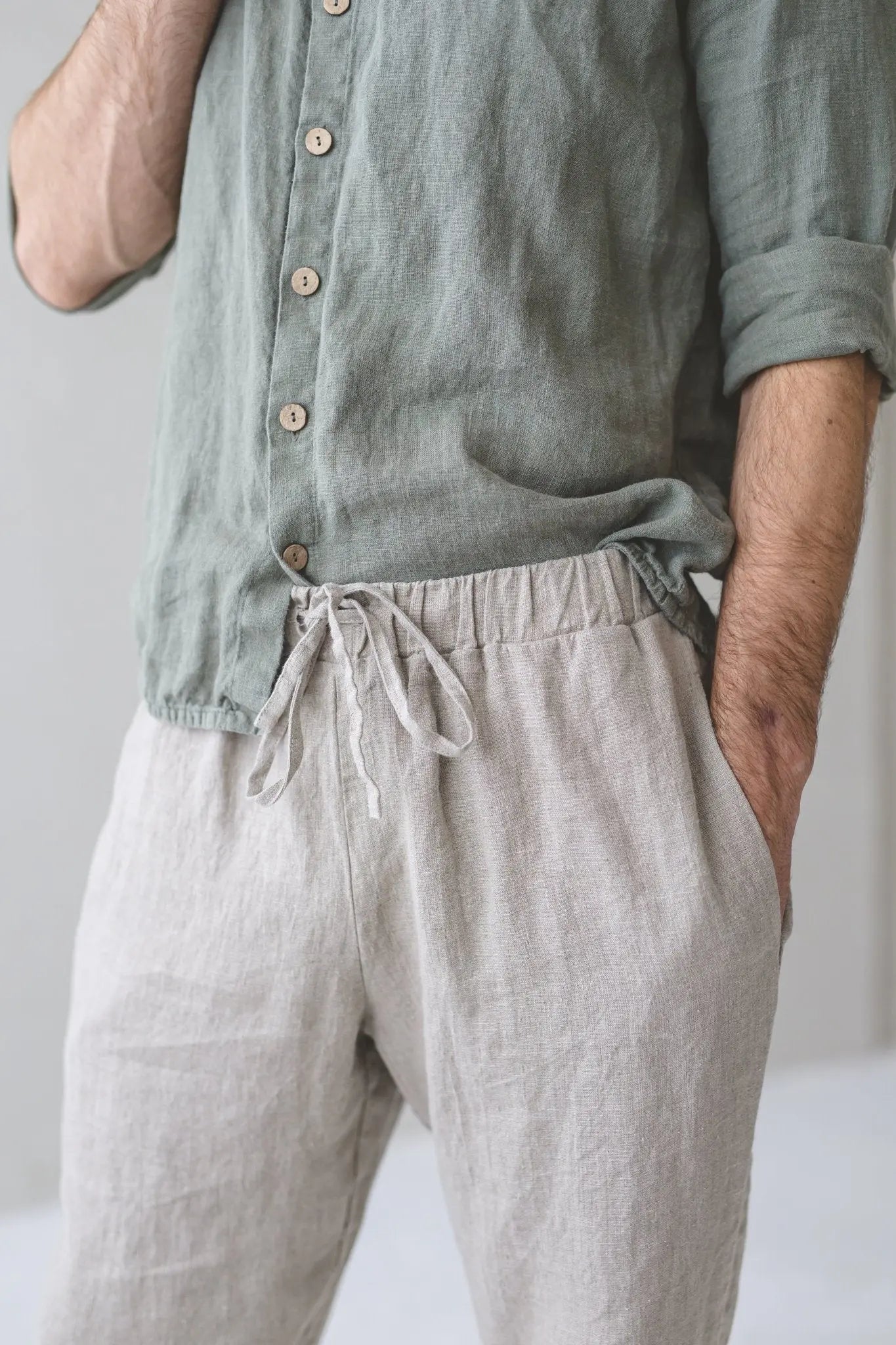 Men's Classic Linen Pants - Epic Linen luxury linen