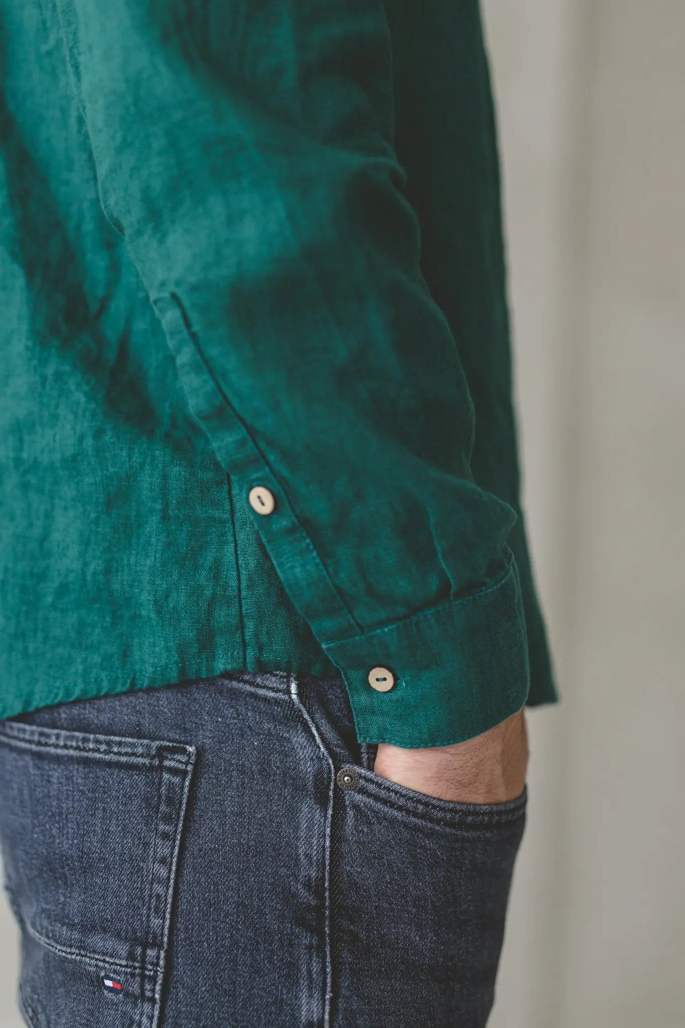 Men's Fitted Linen Shirt - Epic Linen luxury linen