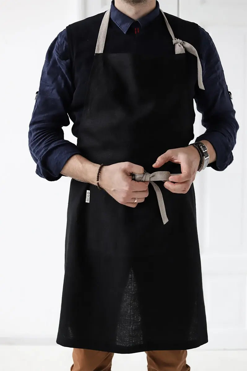 Men's Linen Apron - Epic Linen luxury linen