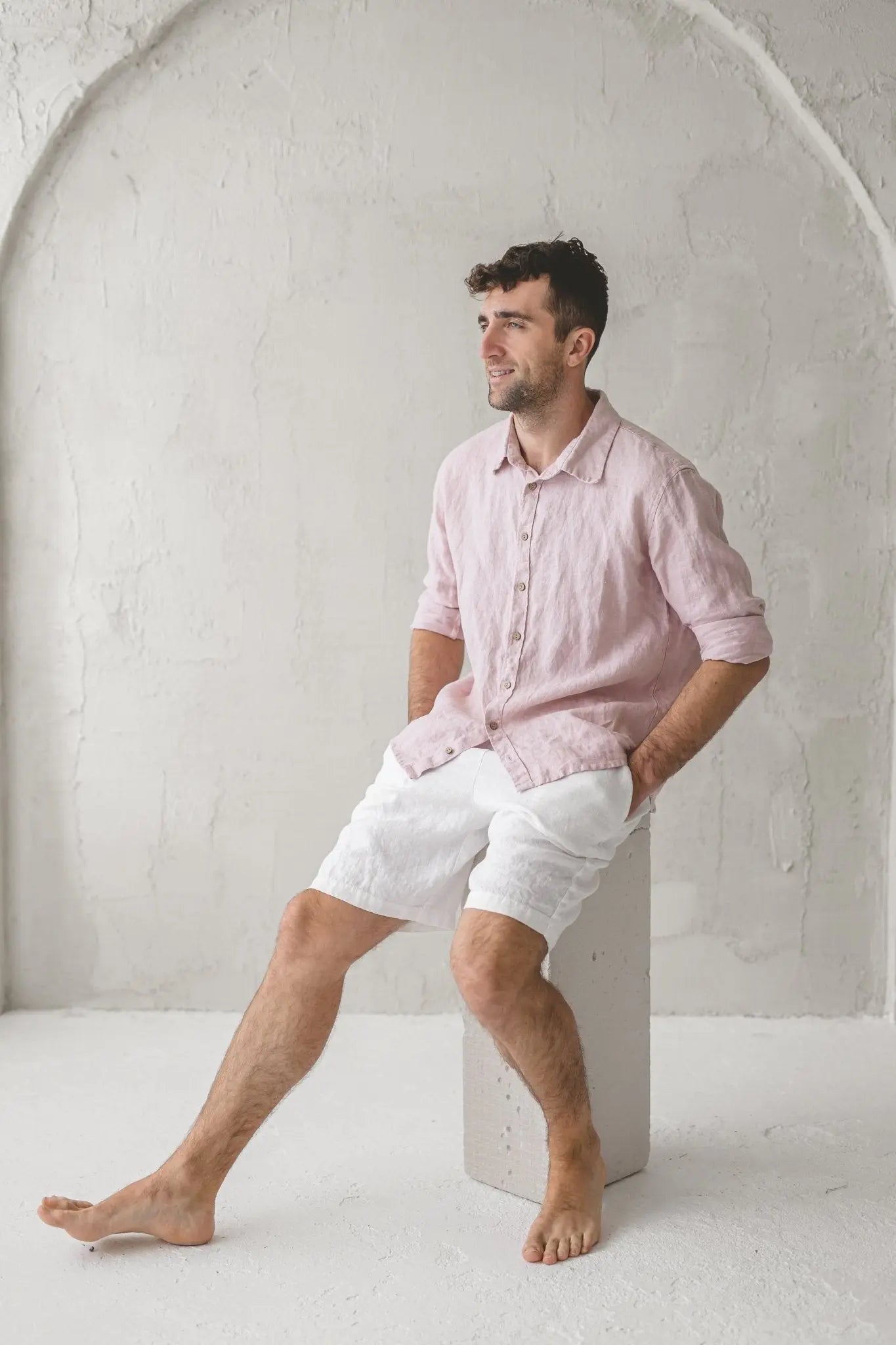 Men's Linen Shorts - Epic Linen luxury linen