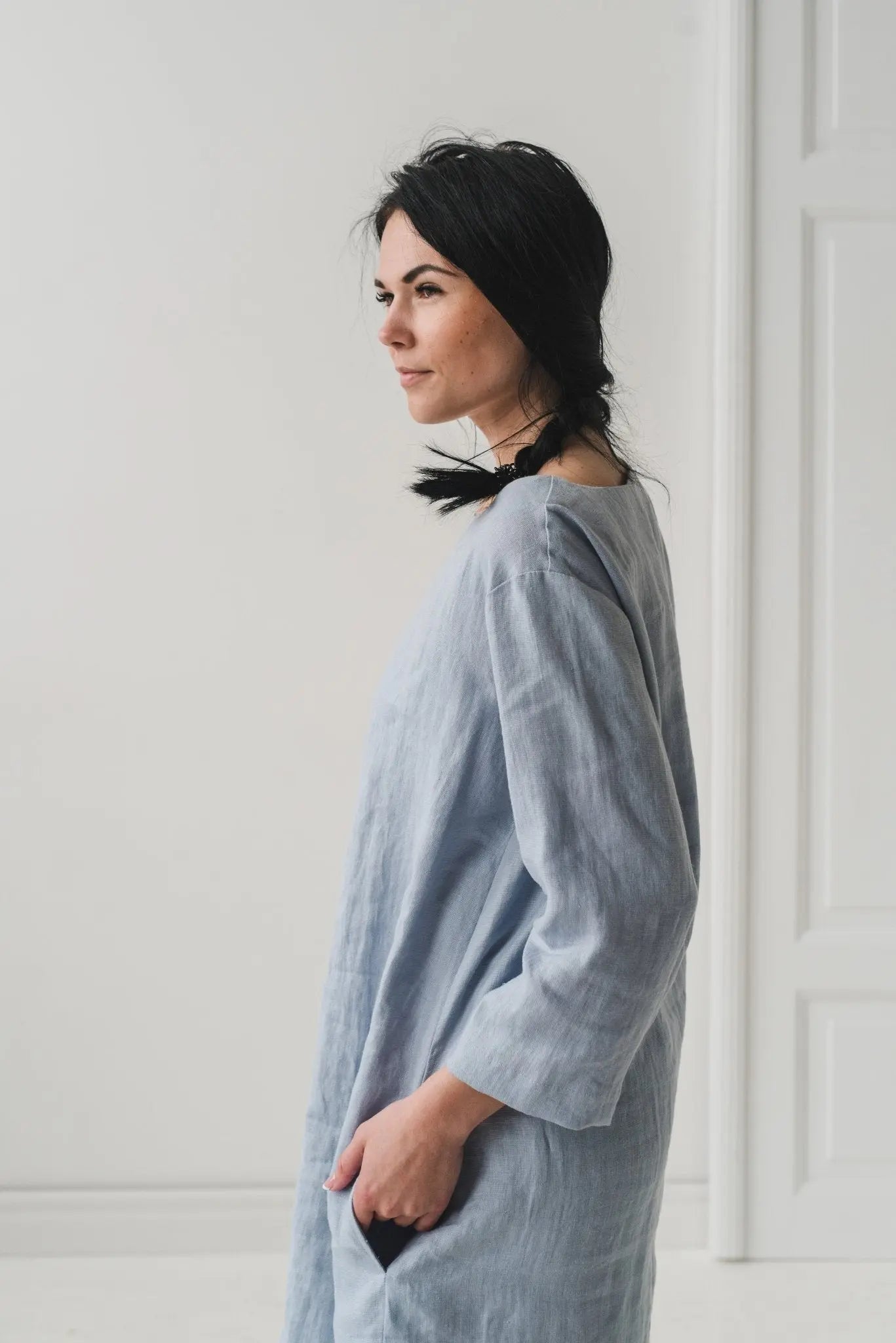 Minimal Linen Dress - Epic Linen luxury linen
