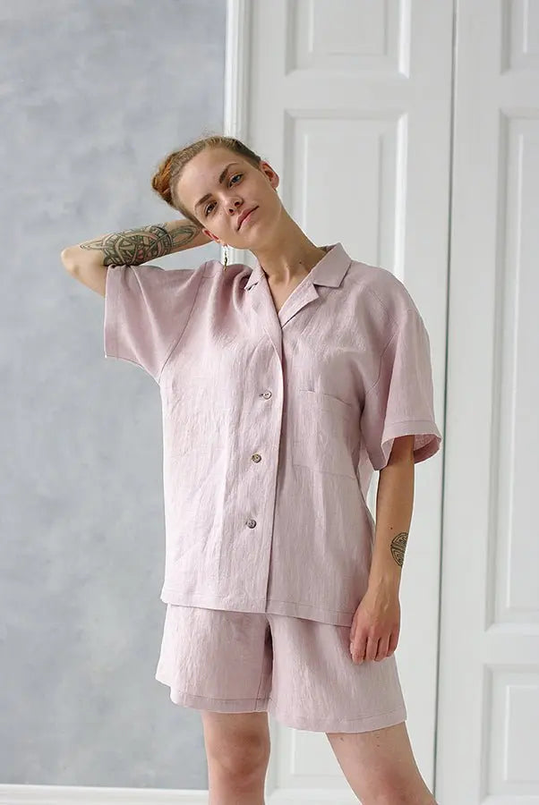 Natural Linen Pyjama Set