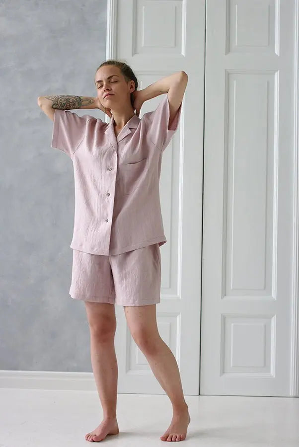 Natural Linen Pajamas - Epic Linen luxury linen