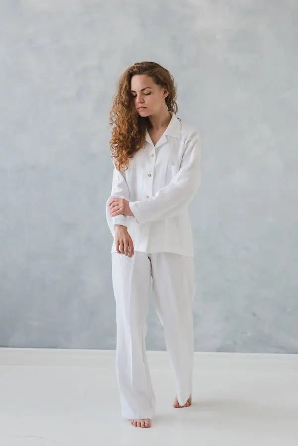 Natural Linen Pajamas - Epic Linen luxury linen