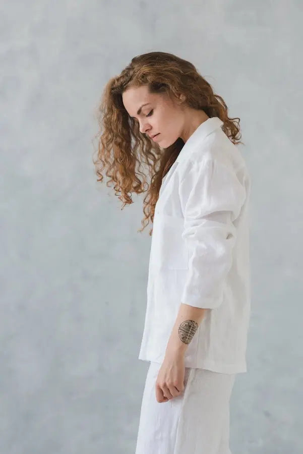 Natural Linen Pajamas - Epic Linen luxury linen