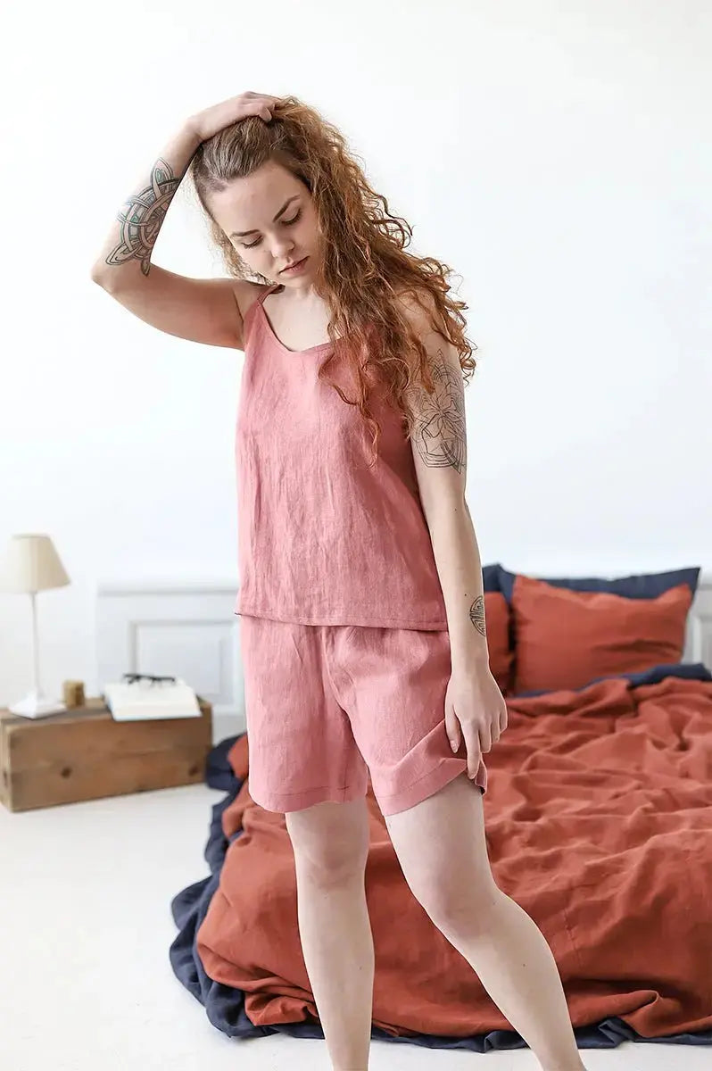 Natural Linen Pajamas - Epic Linen luxury linen