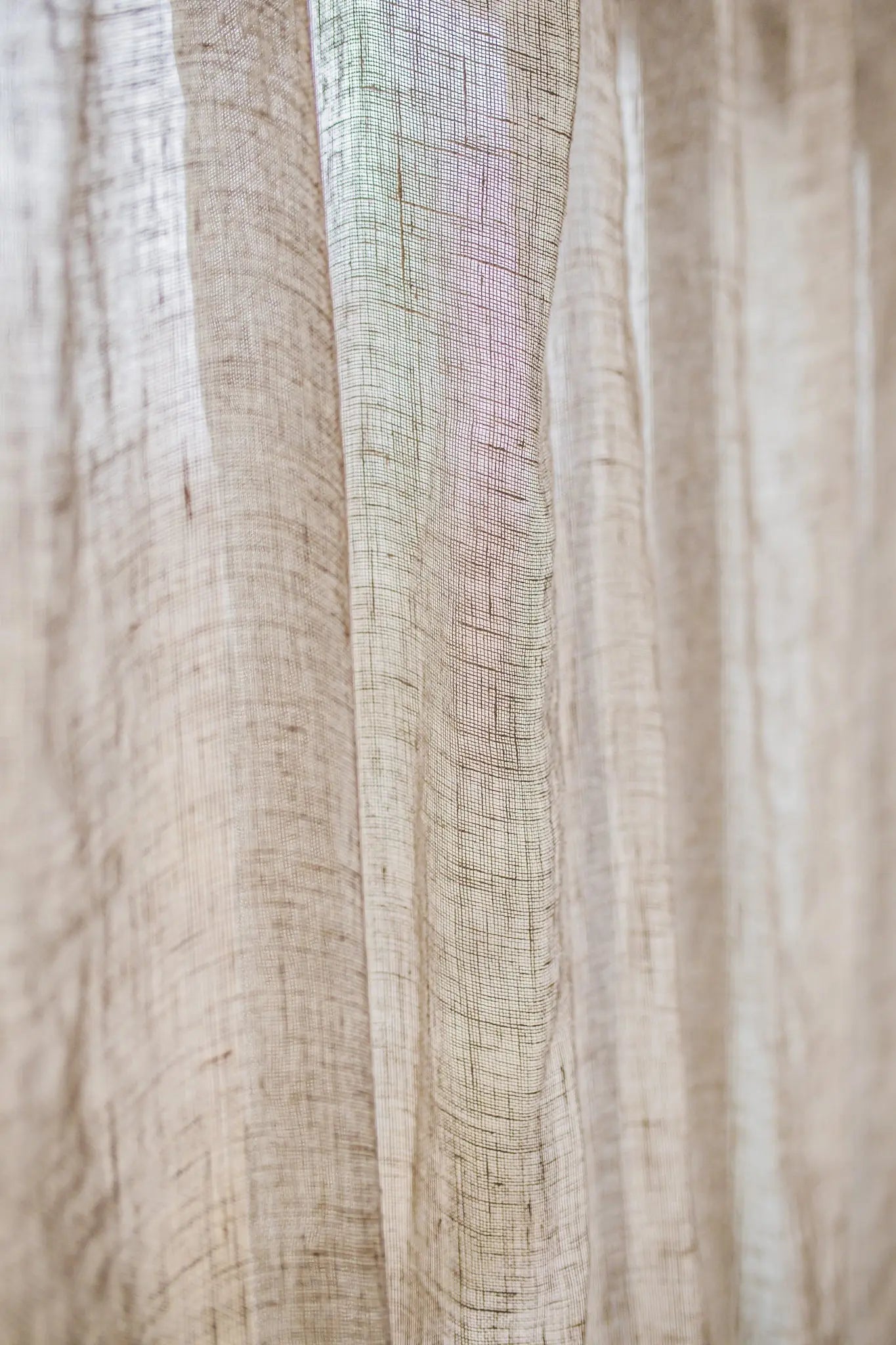 Natural Linen Sheer Curtains - Epic Linen luxury linen