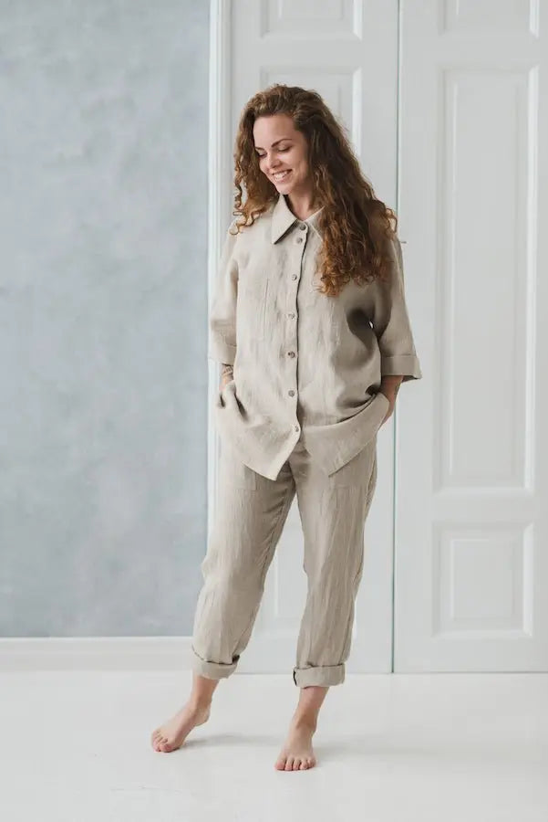 Natural Linen Shirt - Epic Linen luxury linen