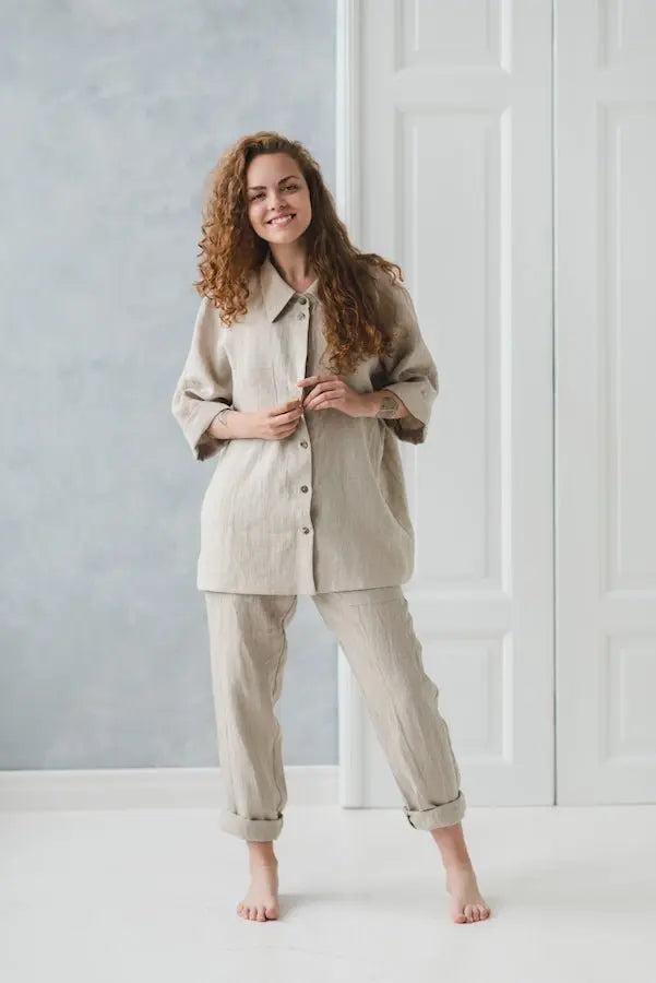Natural Linen Shirt - Epic Linen luxury linen