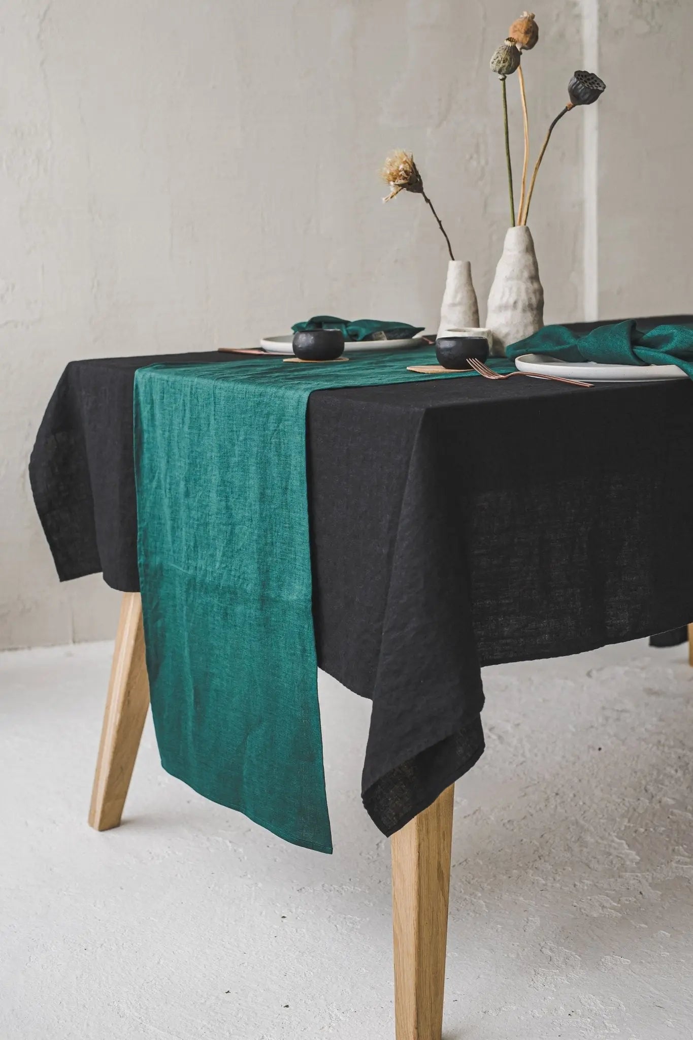 Natural Stonewashed Linen Tablecloth - Epic Linen luxury linen