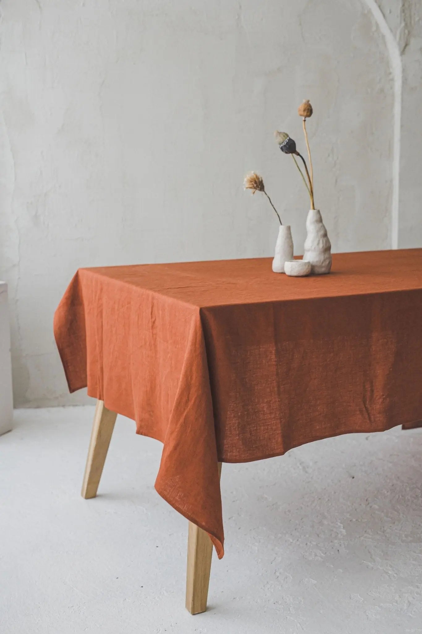 Natural Stonewashed Linen Tablecloth - Epic Linen luxury linen