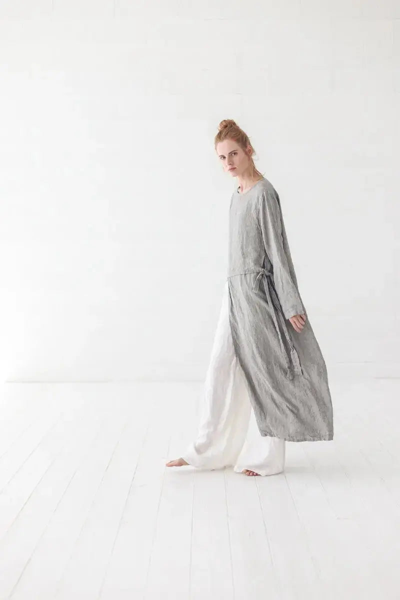 Oversized Linen Tunic Shirt - Epic Linen luxury linen