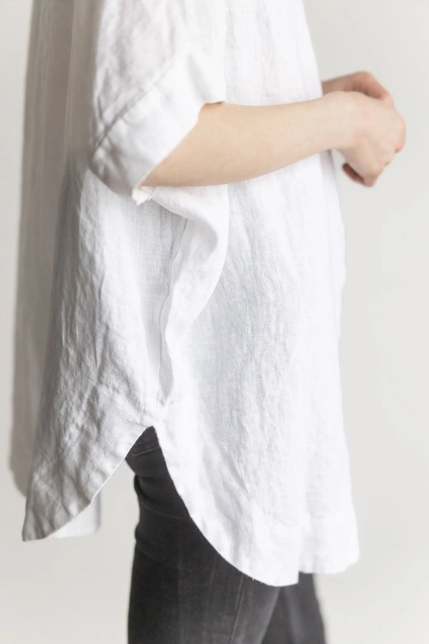 Oversized One-Size Linen Shirt - Epic Linen luxury linen