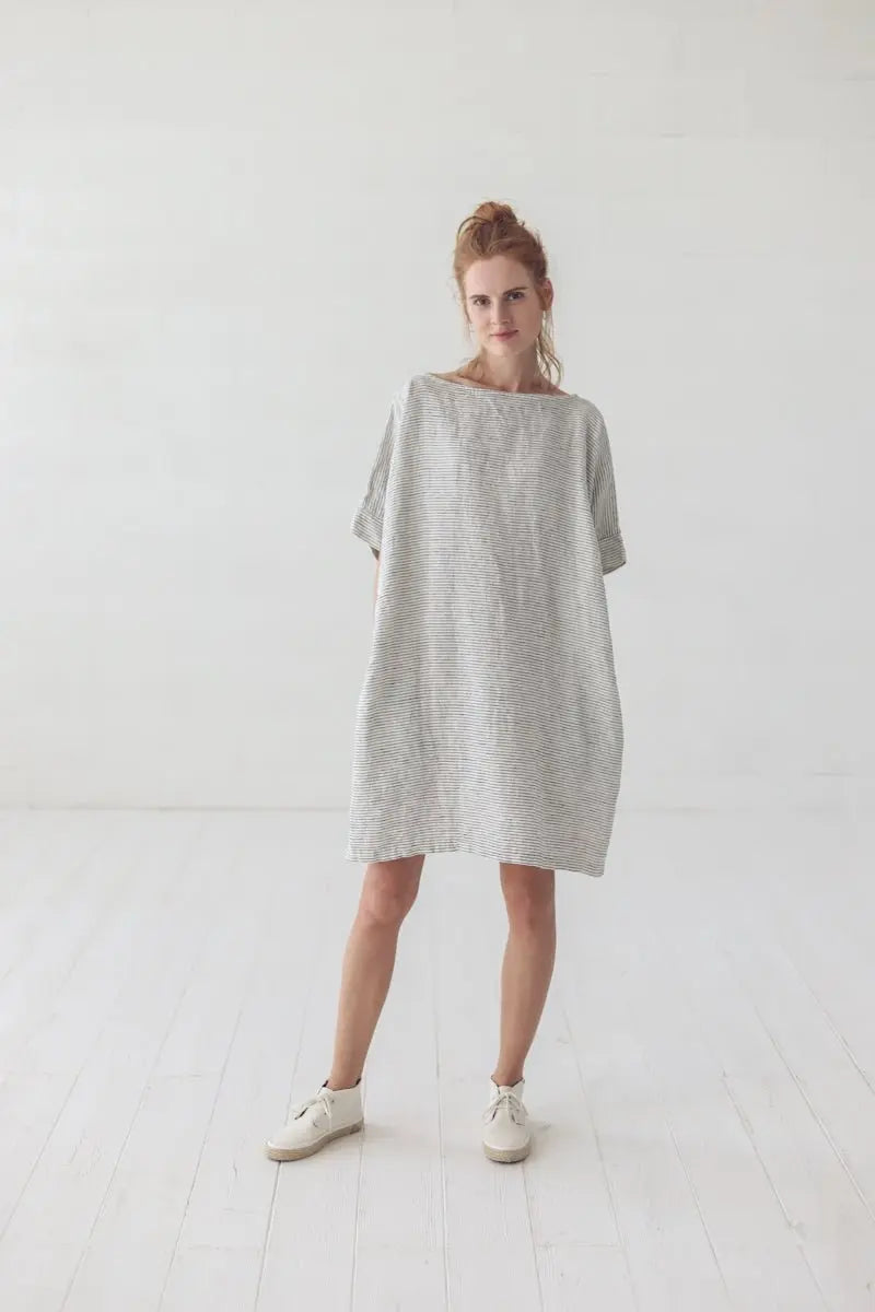 Oversized Summer Linen Dress - Epic Linen luxury linen
