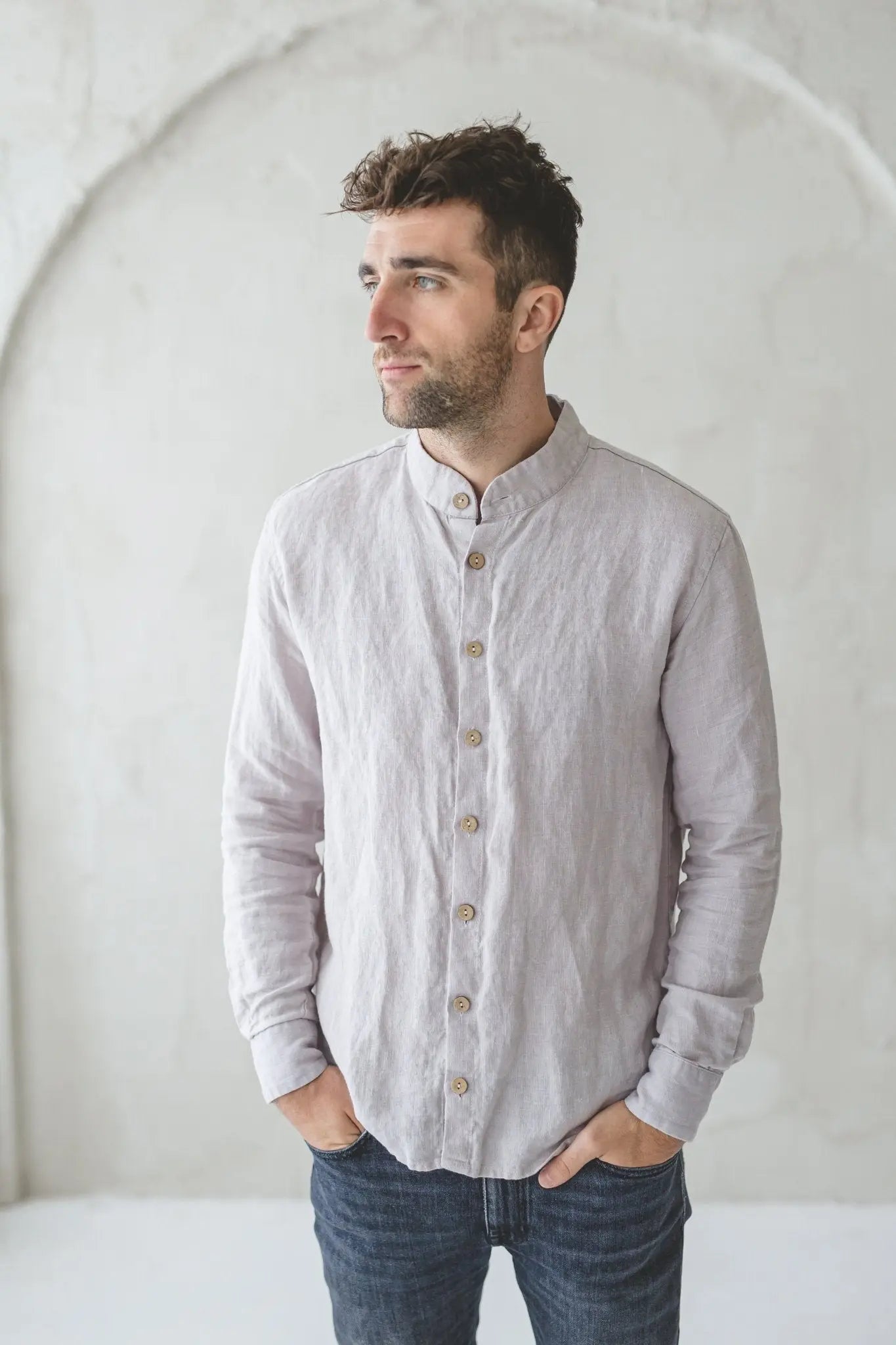 Oxford Linen Men's Shirt - Epic Linen luxury linen