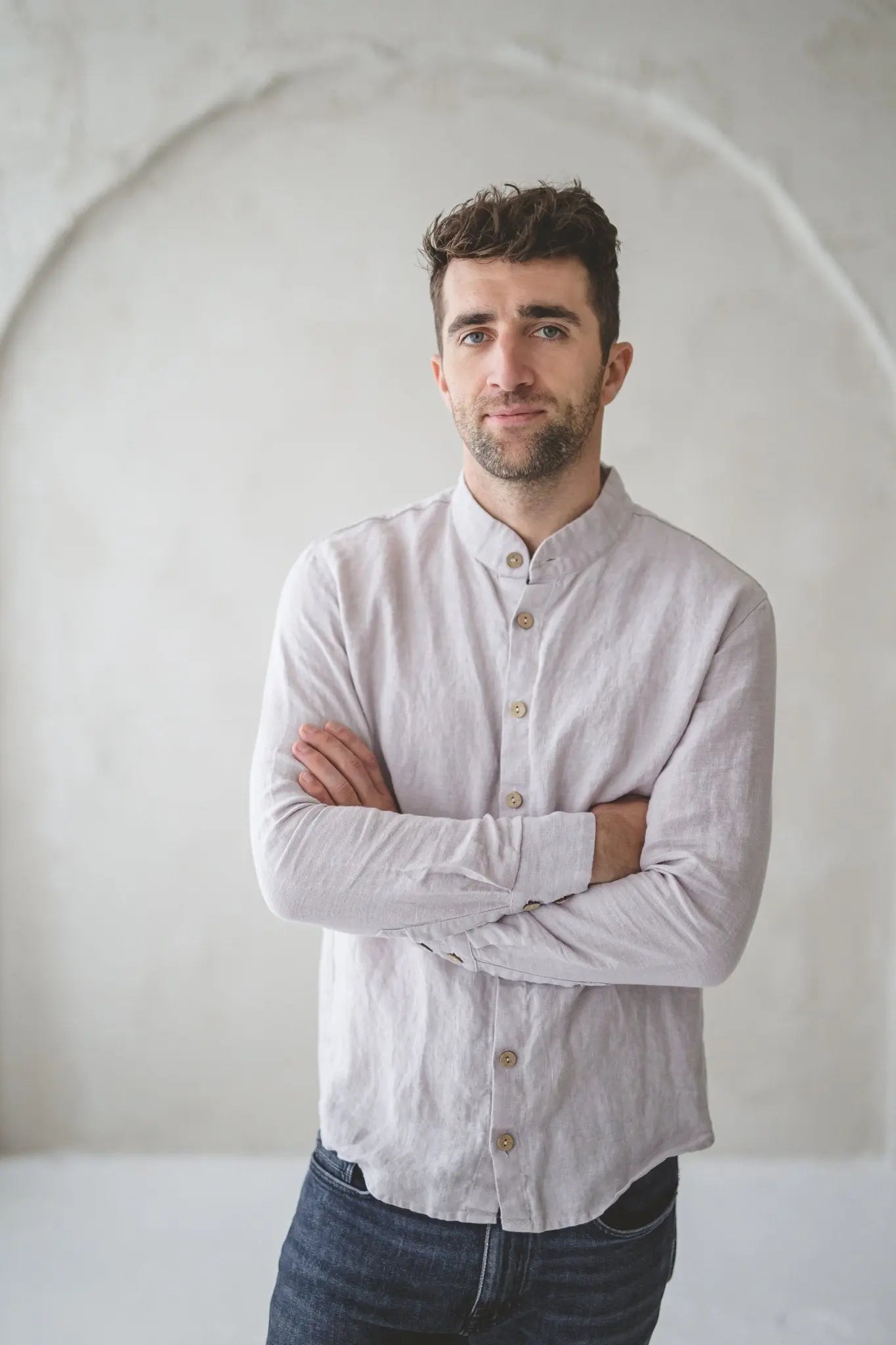 Oxford Linen Men's Shirt - Epic Linen luxury linen