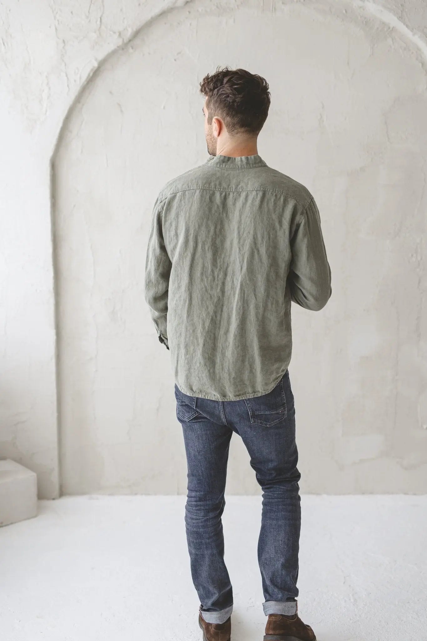 Oxford Linen Men's Shirt - Epic Linen luxury linen