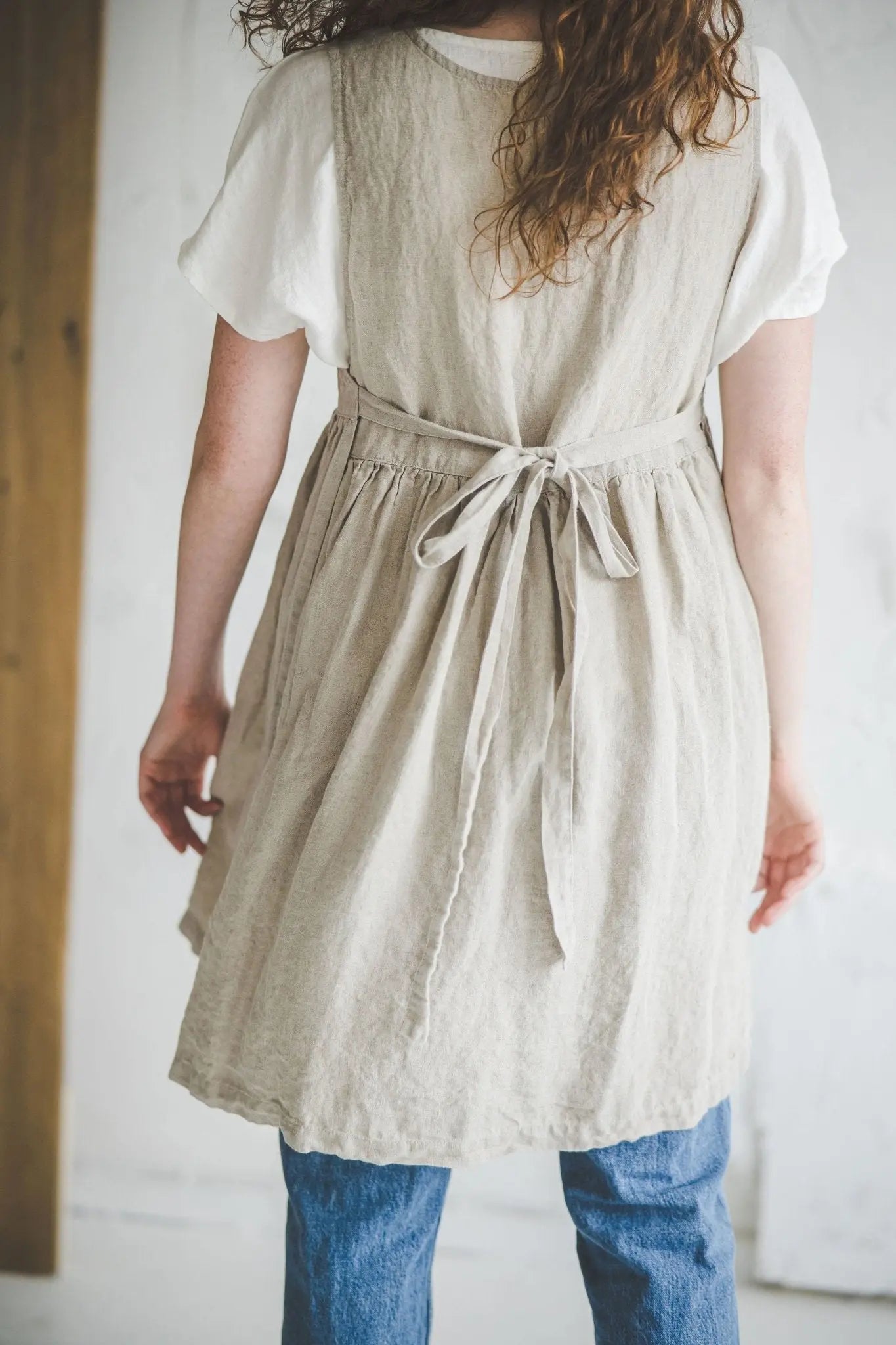 Pinafore Apron Dress, Multifunctional Linen Apron - Epic Linen luxury linen