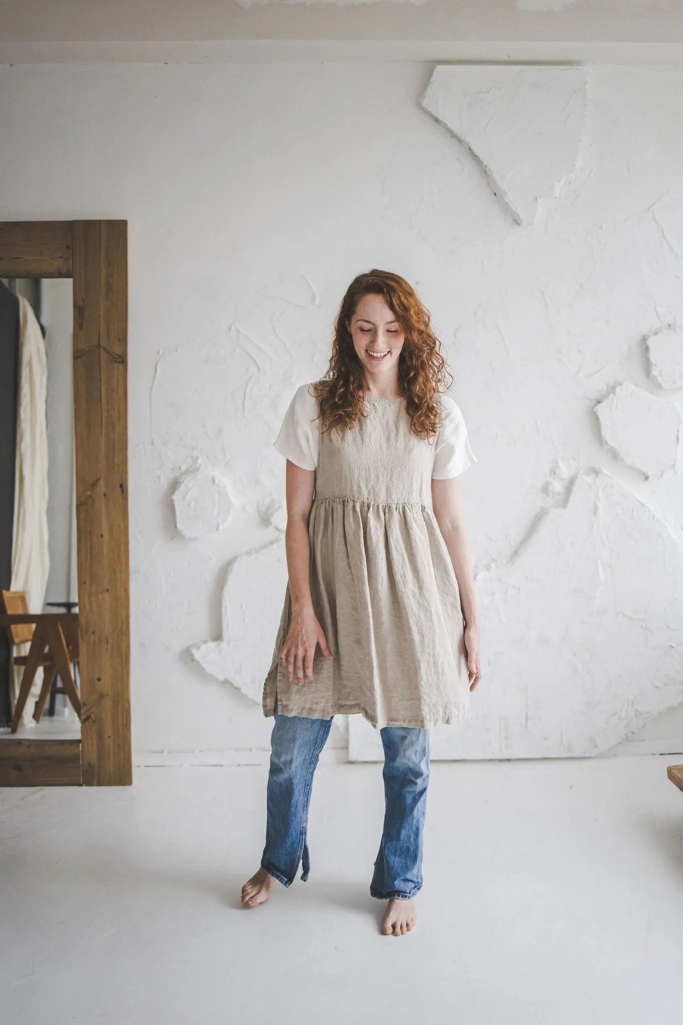 Pinafore Apron Dress | Stylish Multifunctional Linen Apron Pinafore Apron Dress | Stylish Multifunctional Linen Apron
