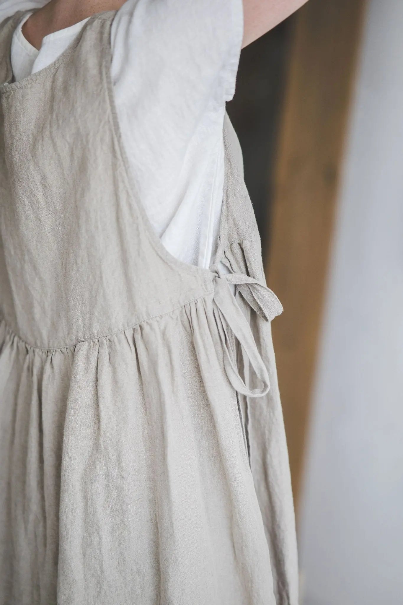 Pinafore Apron Dress, Multifunctional Linen Apron - Epic Linen luxury linen