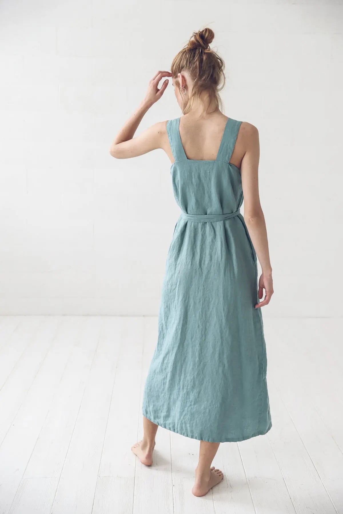 READY TO SHIP Linen Button Down Dress - Epic Linen luxury linen