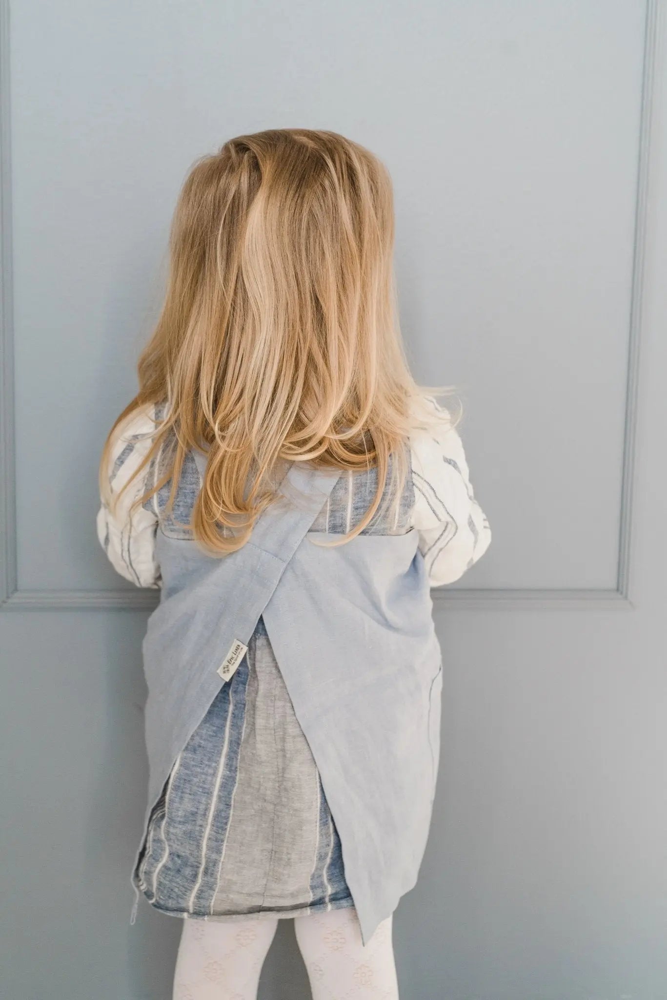 READY TO SHIP Linen Kids Apron - Epic Linen luxury linen
