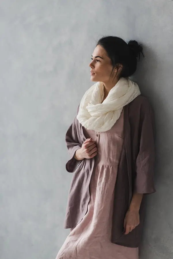 READY TO SHIP Linen Kimono Jacket - Epic Linen luxury linen