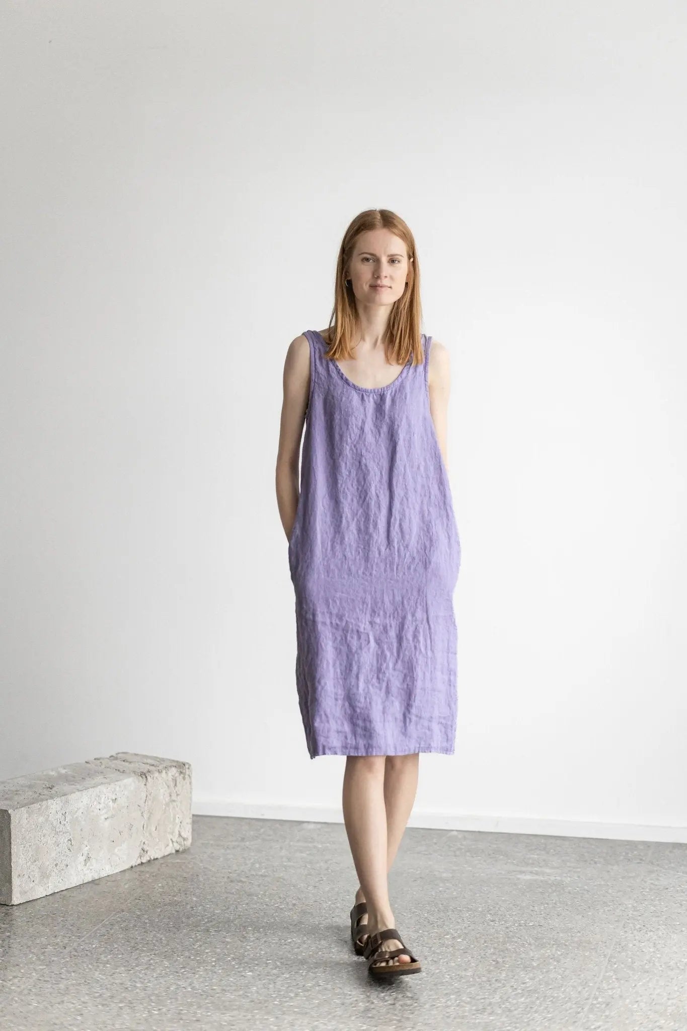 READY TO SHIP Linen Slip Summer Dress - Epic Linen luxury linen
