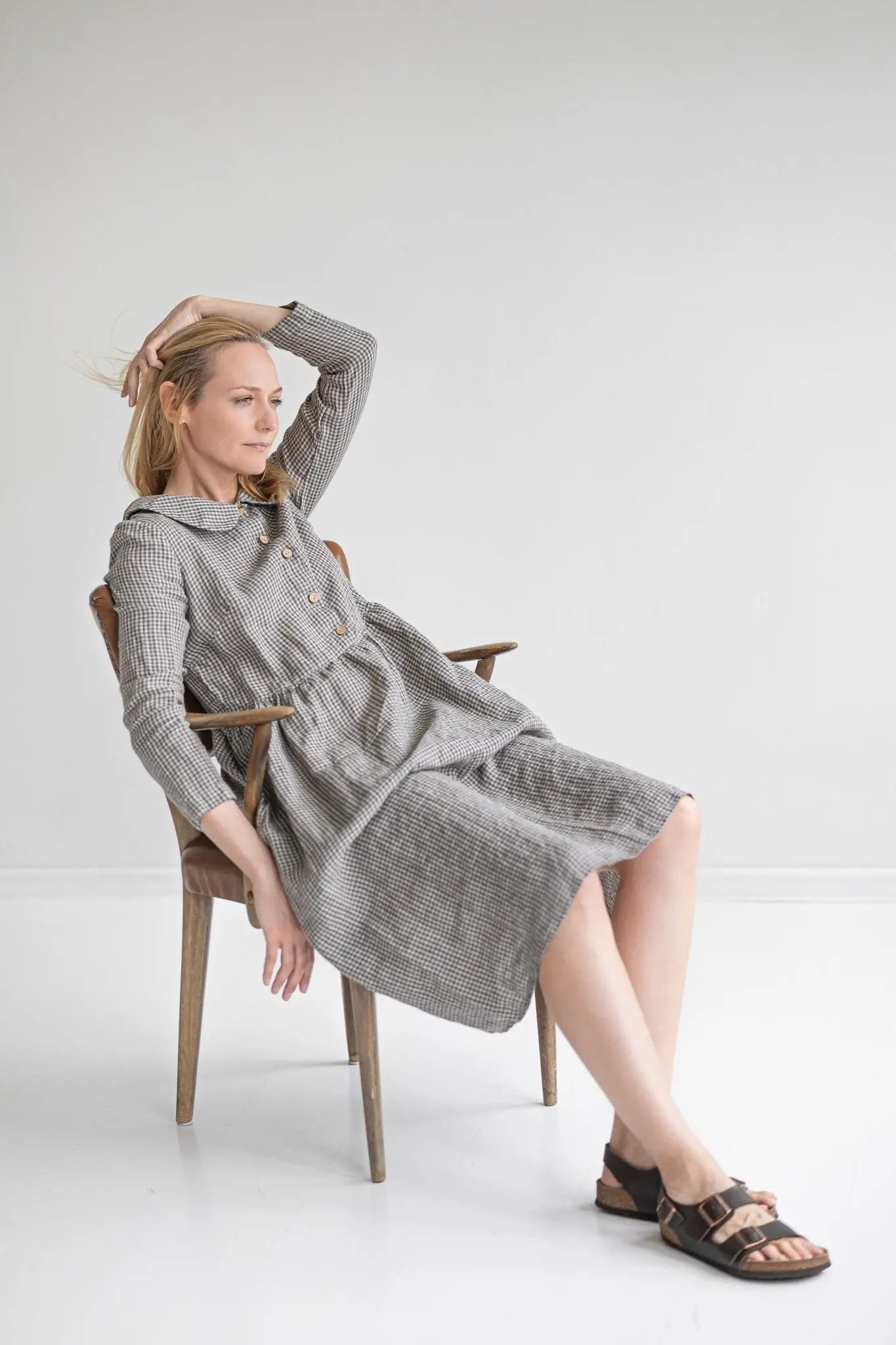 Renaissance Romantic Linen Dress - Epic Linen luxury linen