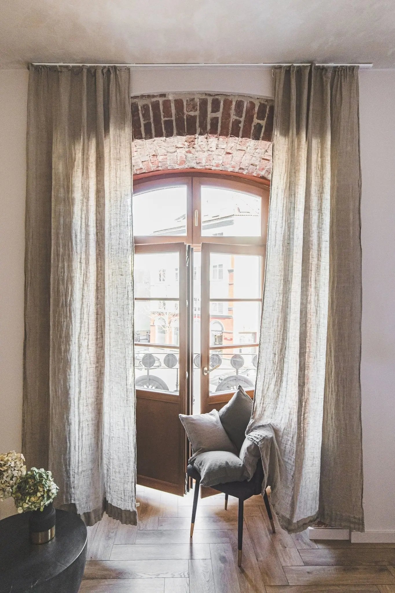 Ripple Fold Light Linen Curtains - Epic Linen luxury linen