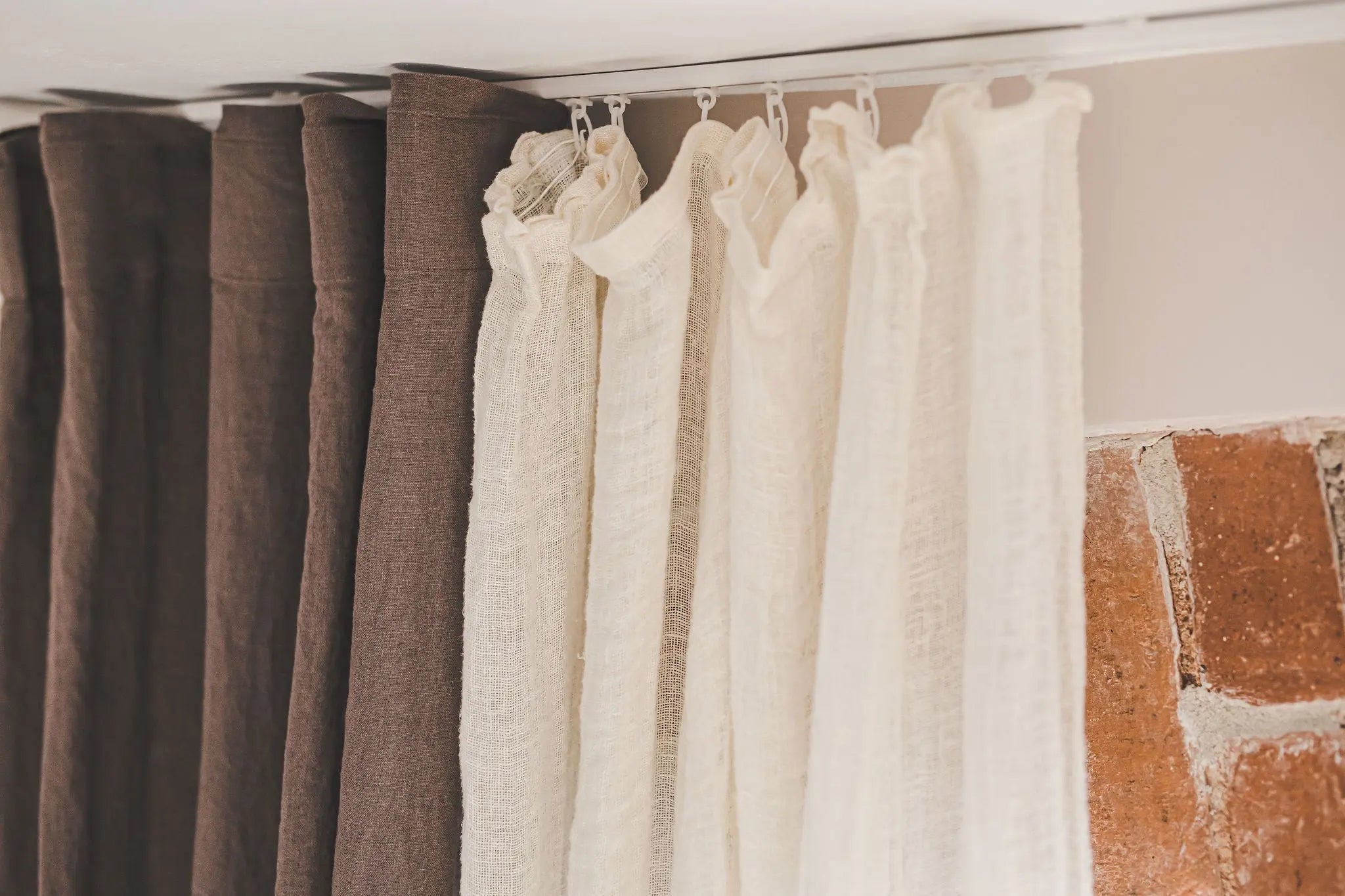 Ripple Fold Light Linen Curtains - Epic Linen luxury linen