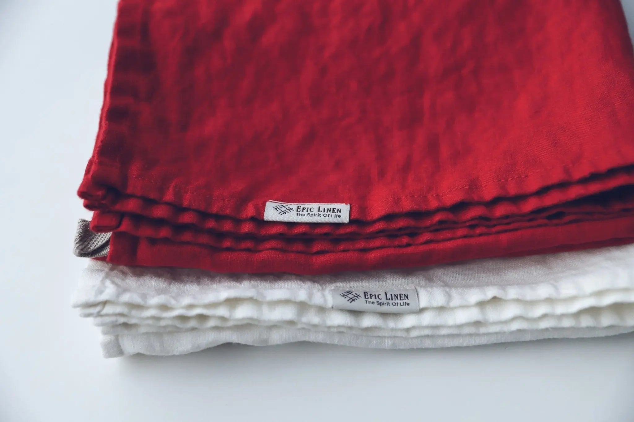 Set of 2 Organic Linen Tea Towels - Epic Linen luxury linen