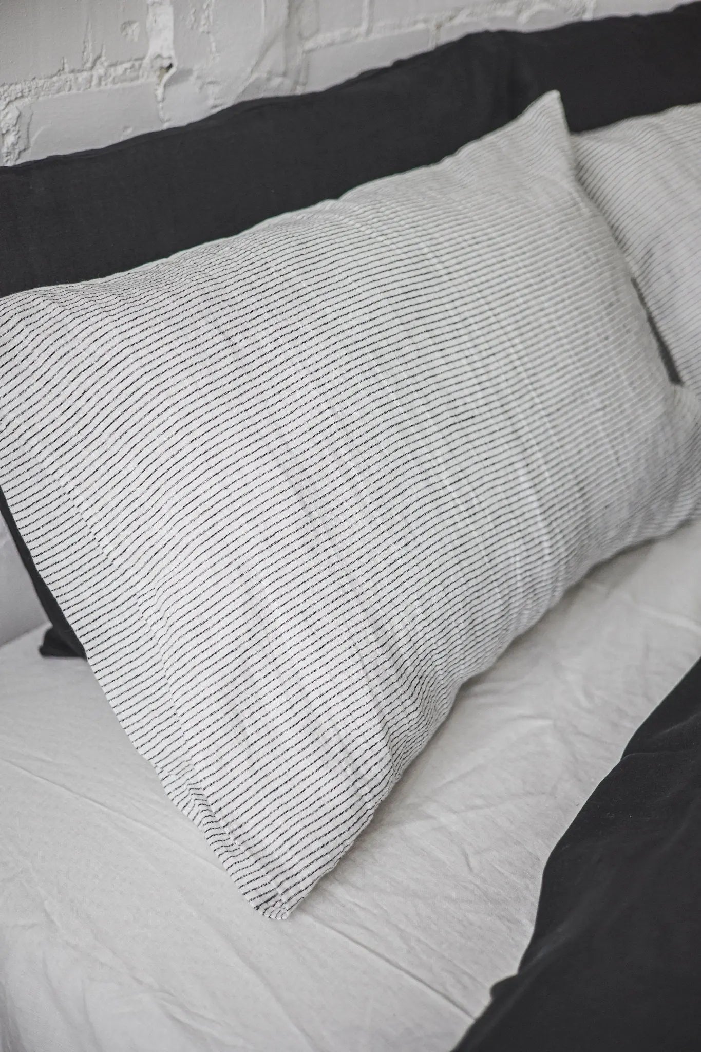 Set of 2 Striped Linen Pillowcases - Epic Linen luxury linen