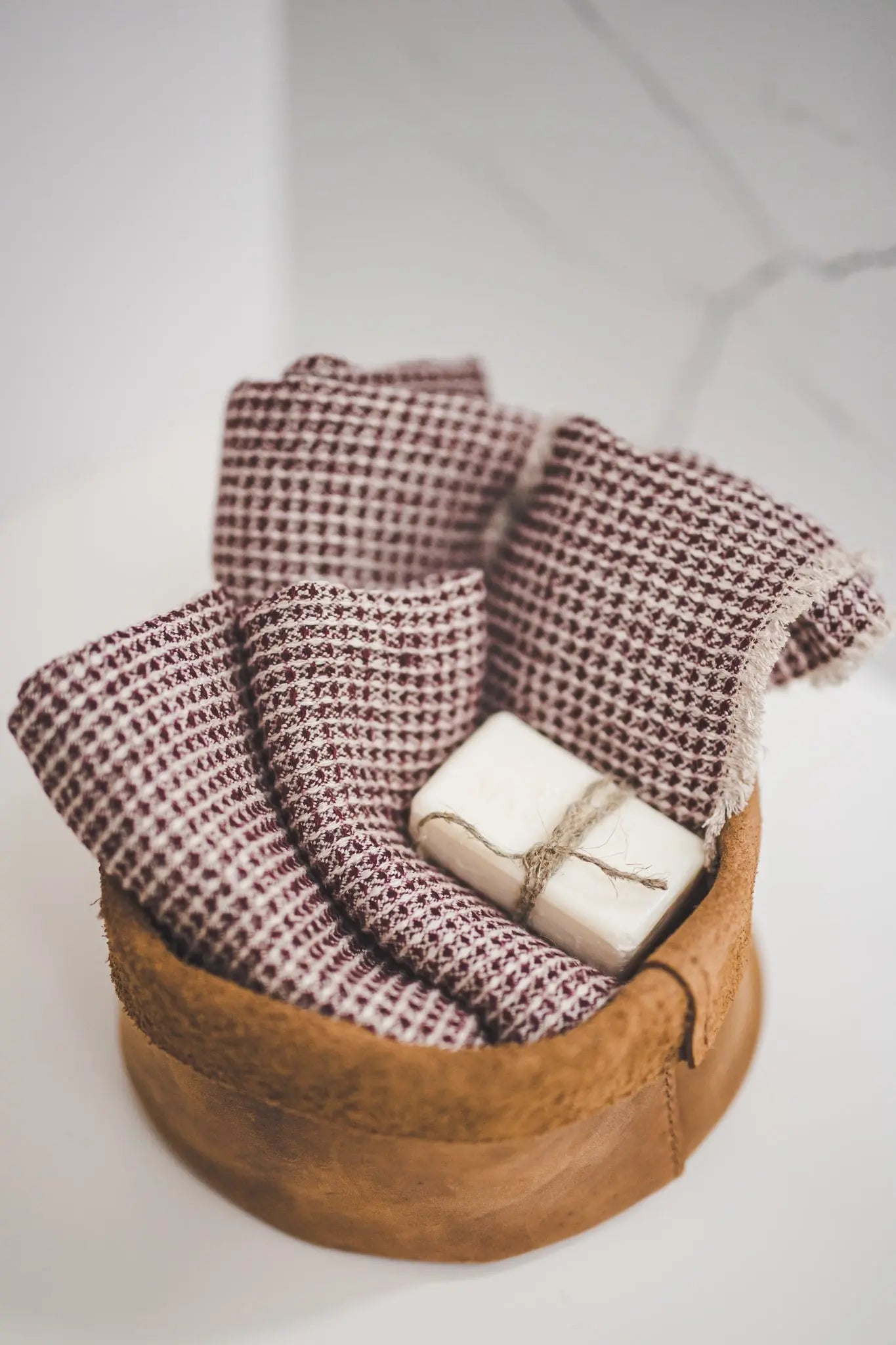 Set of 2,4 Soft Waffle Face Towels - Epic Linen luxury linen