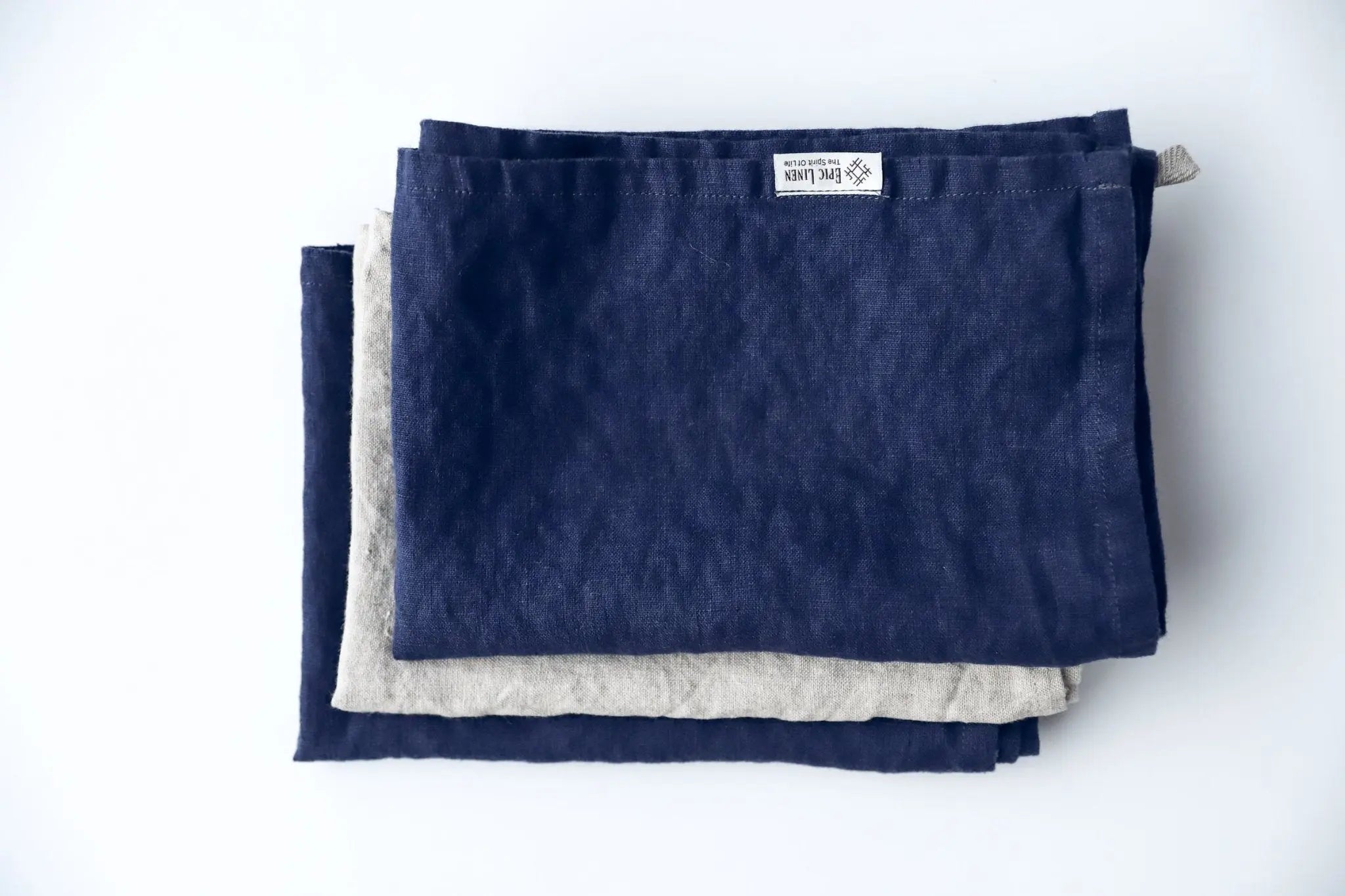 Set of 3 Organic Linen Tea Towels - Epic Linen luxury linen