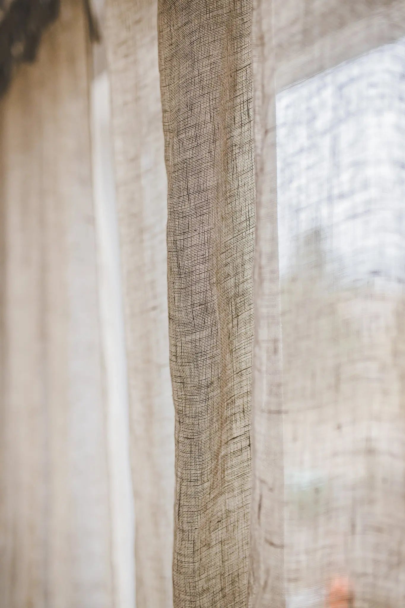 Sheer Natural Linen Curtains - Epic Linen luxury linen