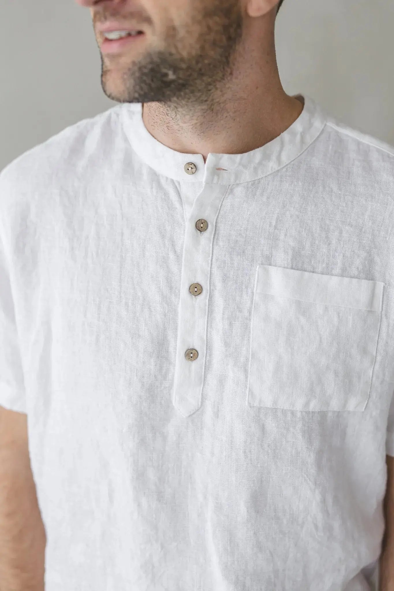 Short Sleeve Linen Top - Epic Linen luxury linen