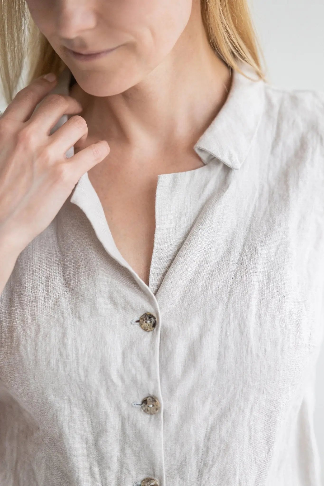 Sleeveless Linen Collar Shirt - Epic Linen luxury linen