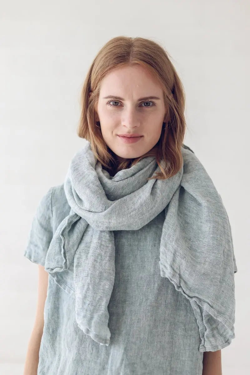 Soft Light Linen Scarf - Epic Linen luxury linen