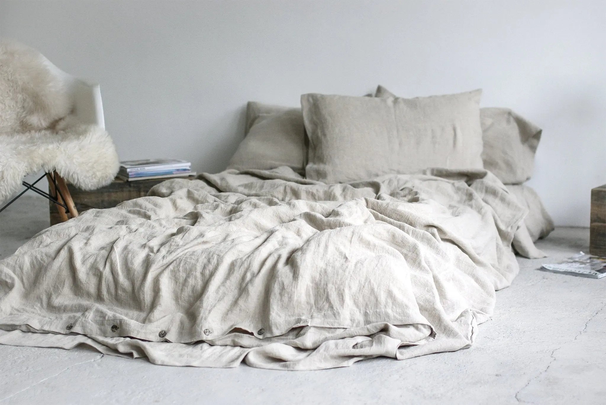 Soft Linen Duvet Cover Natural Linen - Epic Linen luxury linen