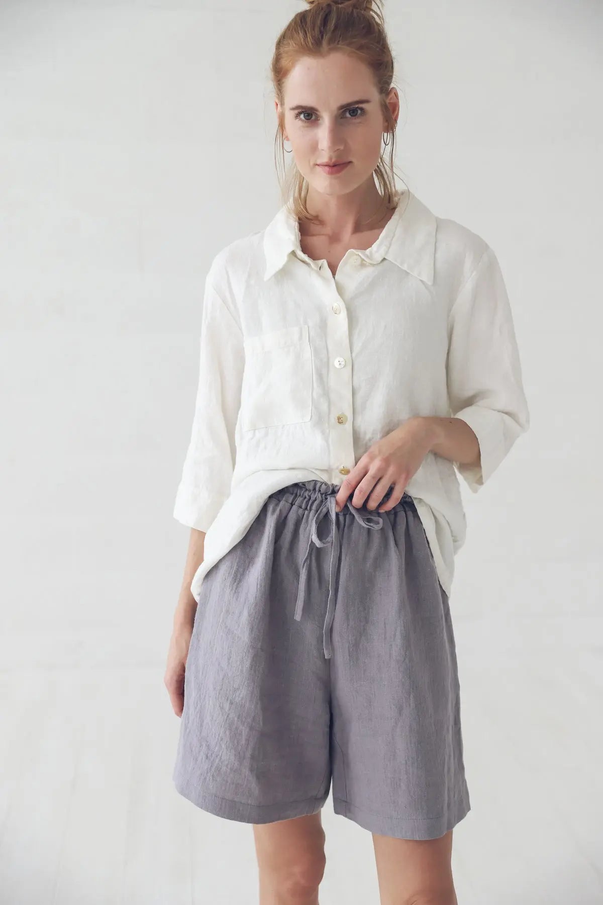 Soft Summer Linen Shorts - Epic Linen luxury linen