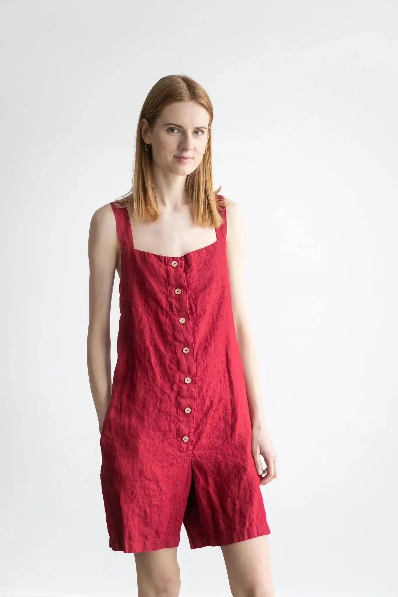 chinese dress ladies Skort Romper Linen Rayon main image 0