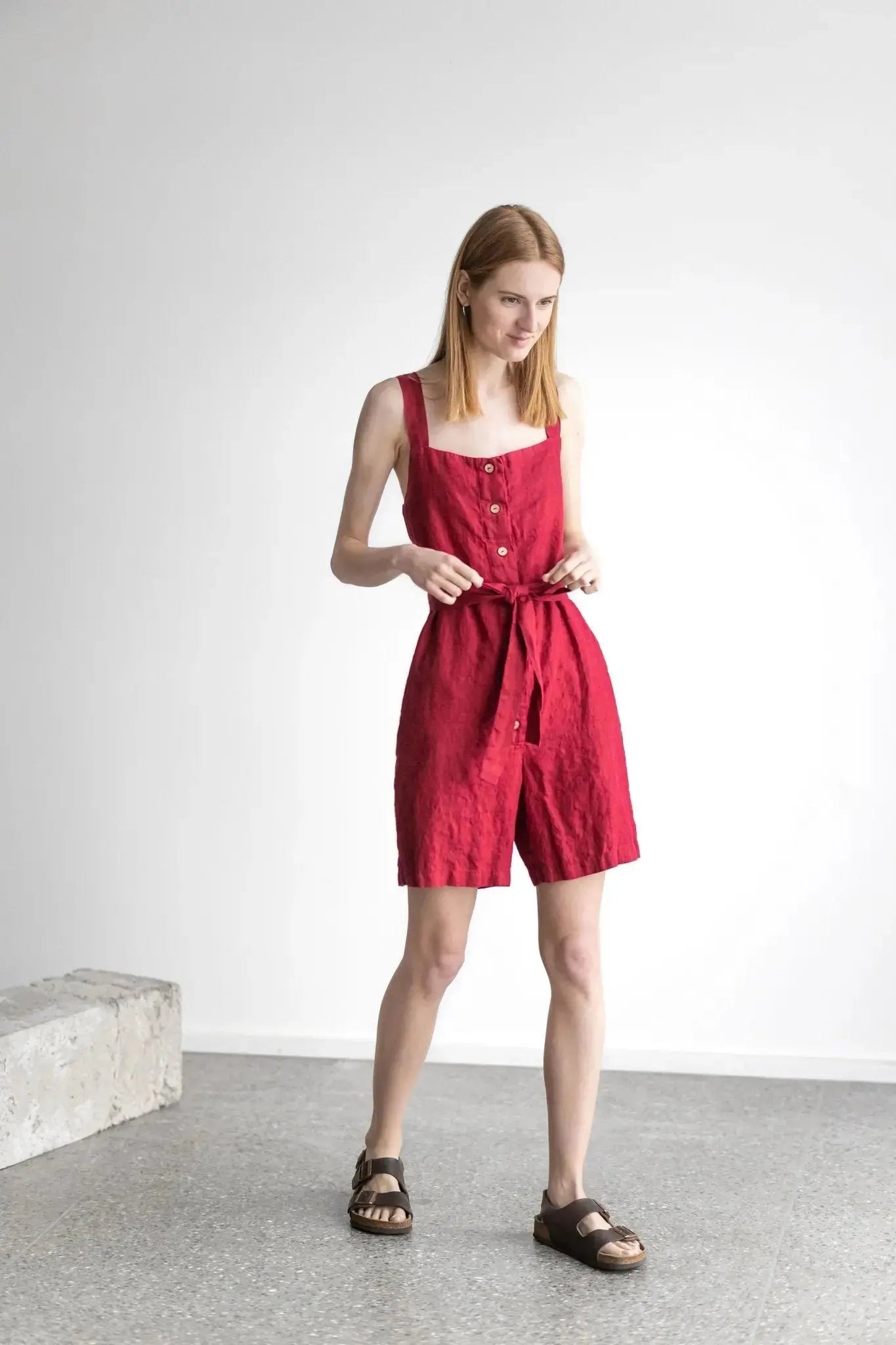 Summer Linen Romper - Epic Linen luxury linen