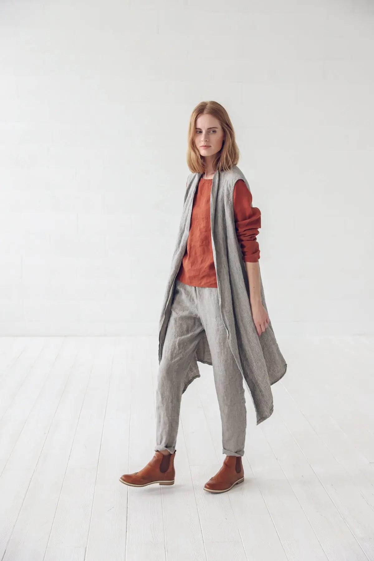 Tapered Linen Pants Comfort - Epic Linen luxury linen