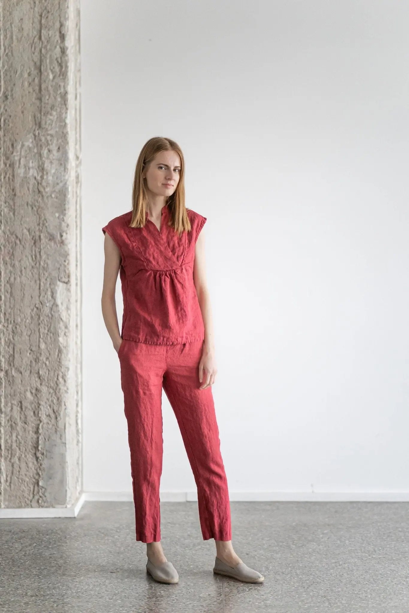 Tapered Linen Pants Comfort - Epic Linen luxury linen