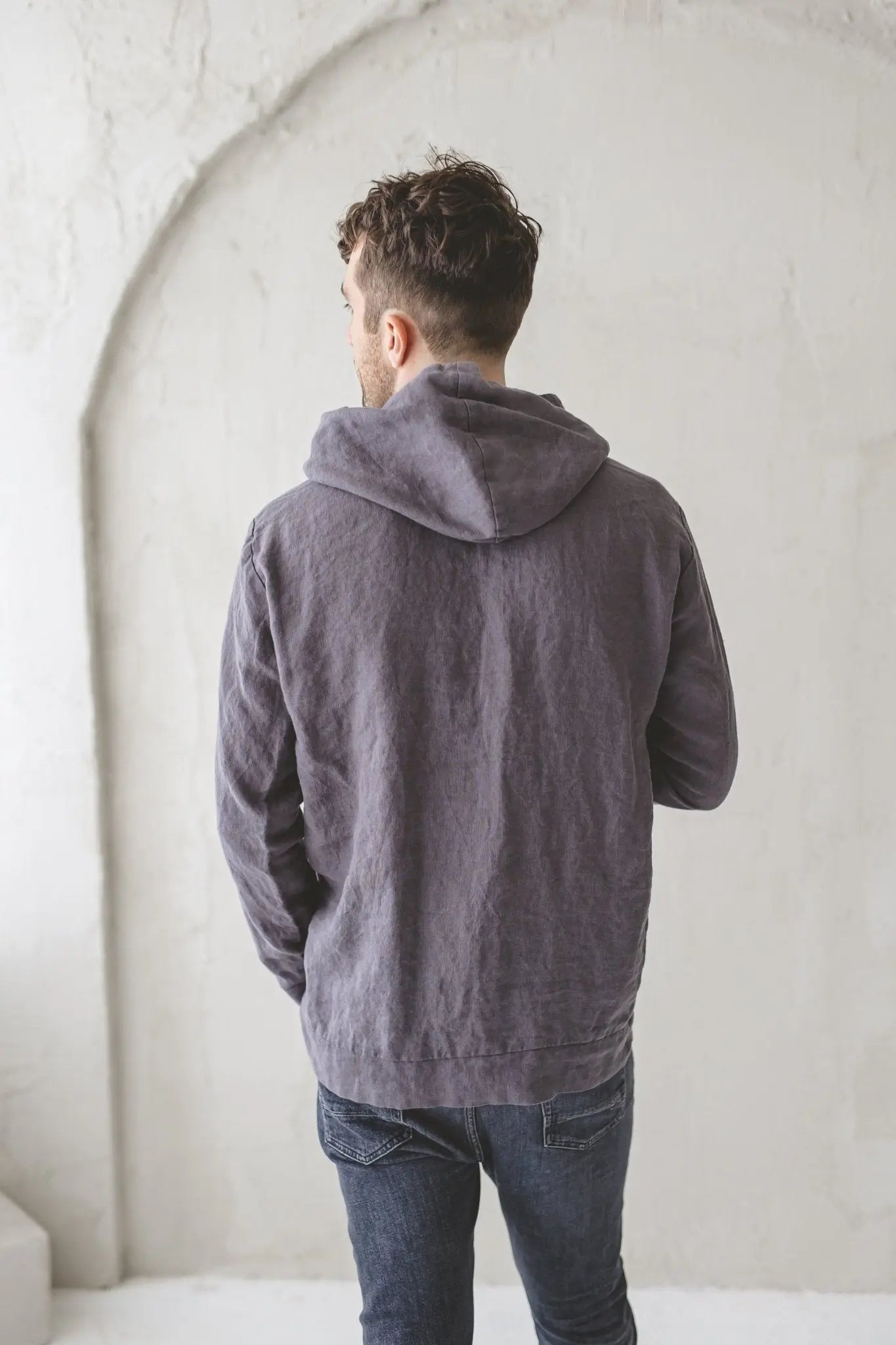 Unisex Linen Hoodie with Front Pocket - Epic Linen luxury linen