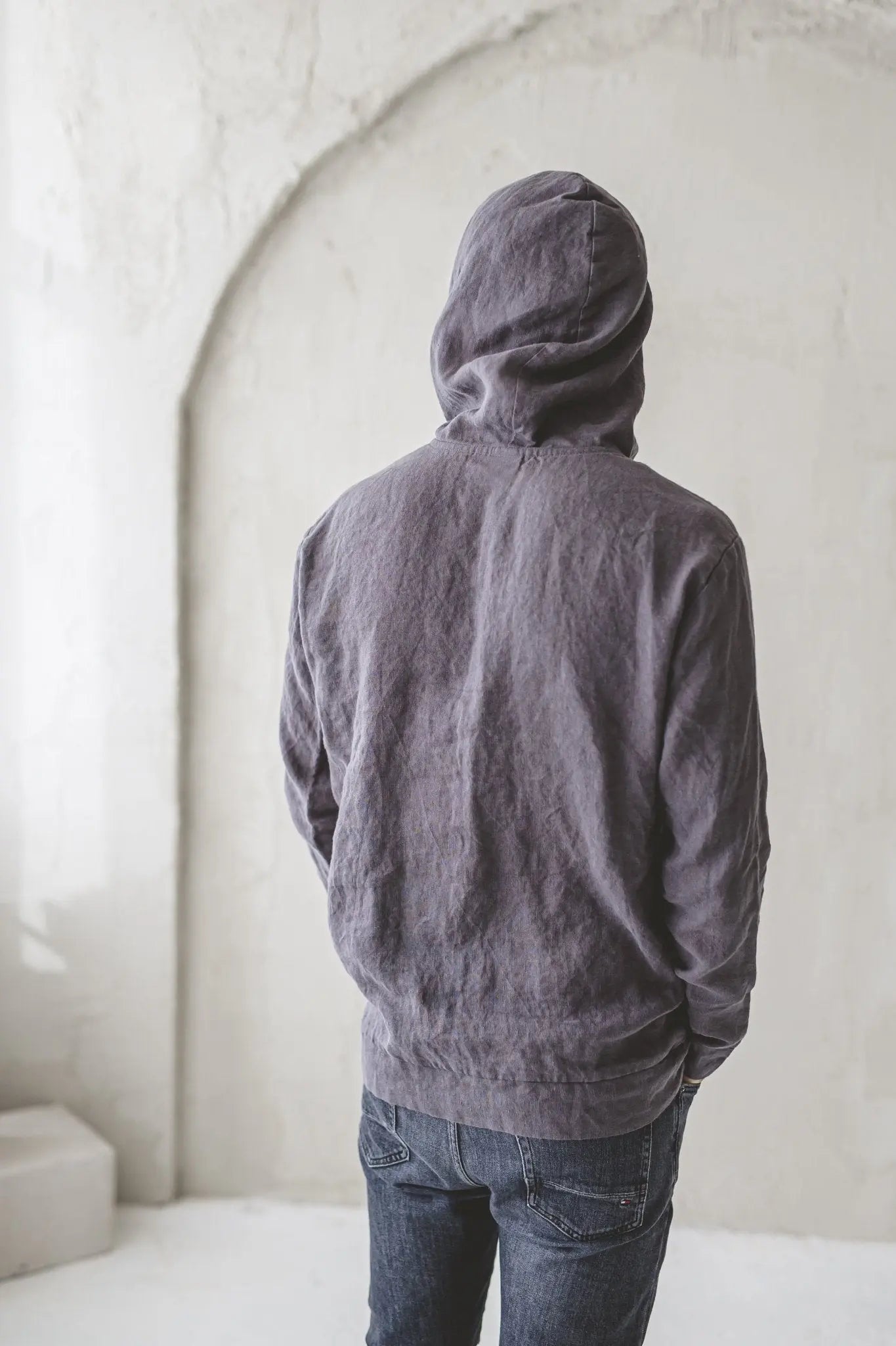 Unisex Linen Hoodie with Front Pocket - Epic Linen luxury linen